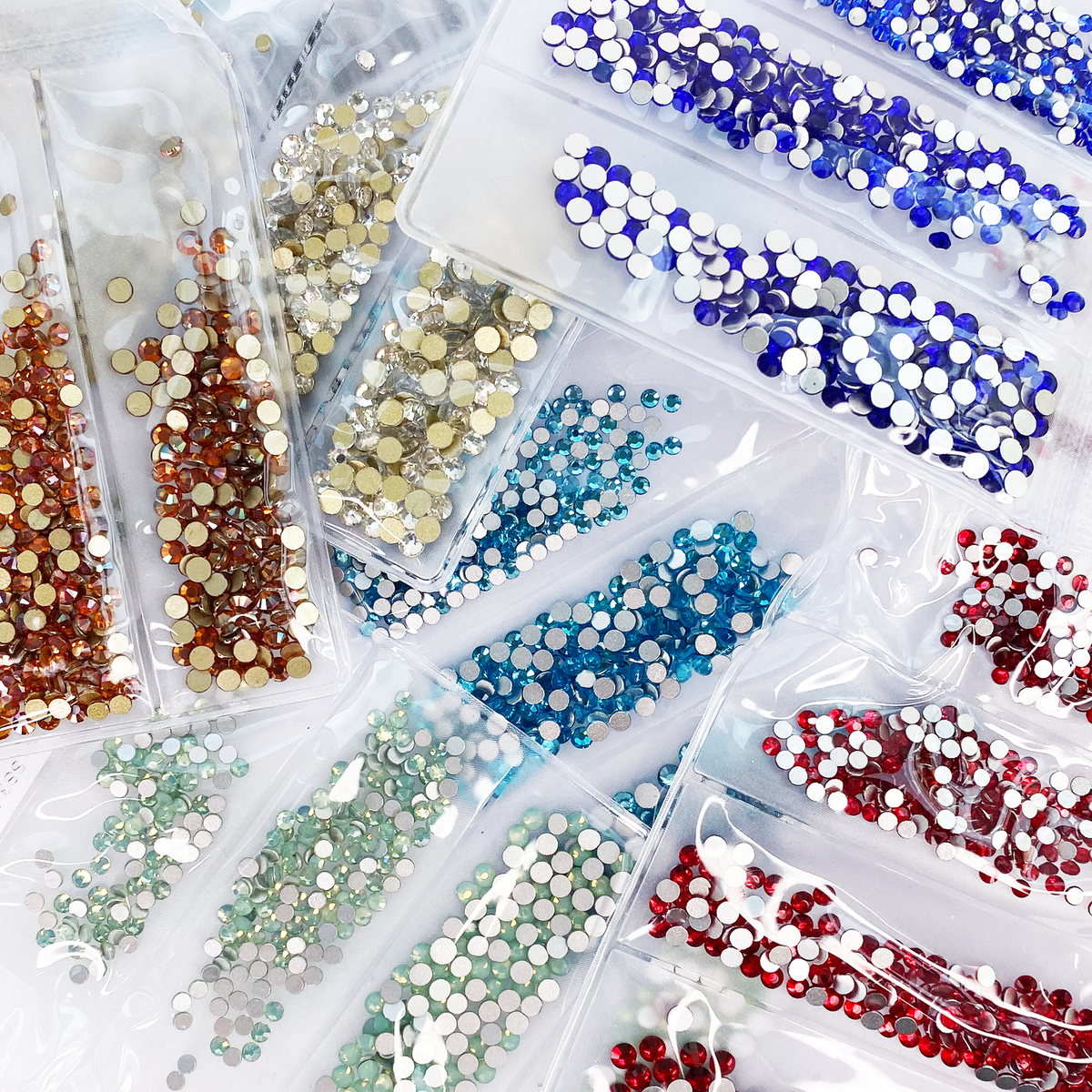 Brilhantes Swarovski SS3-SS10 para Nail Art