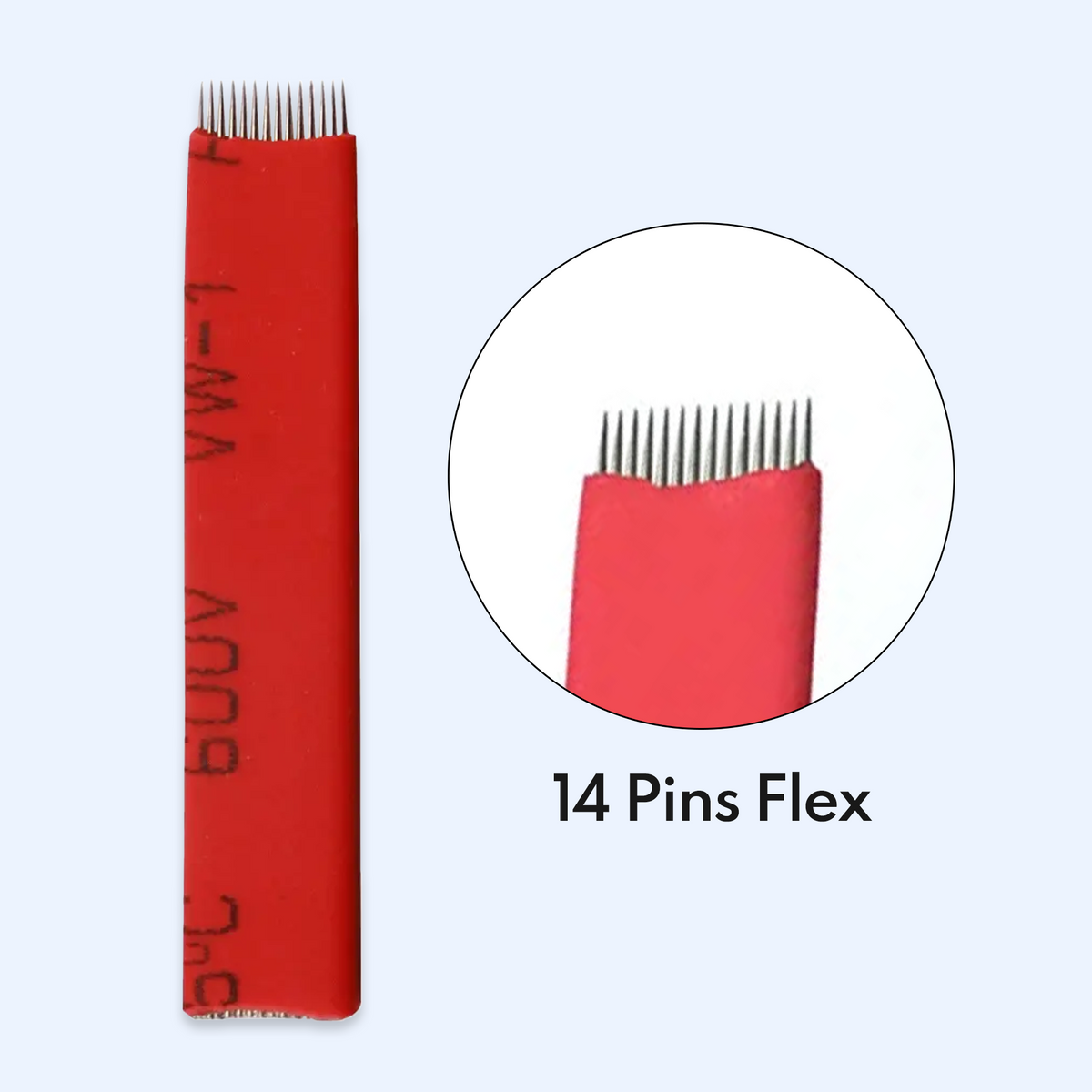 Agulha - 14 PINS FLEX - Reta