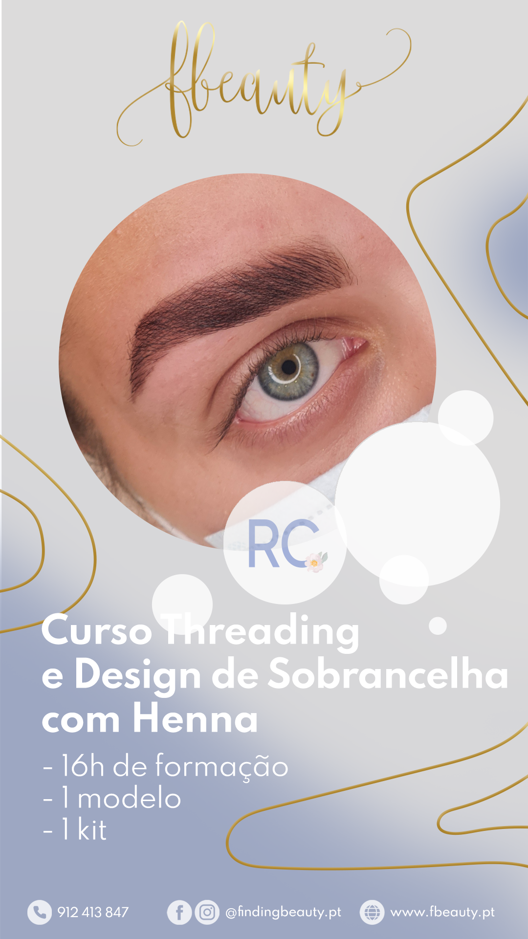 Curso de Threading e Design de Sobrancelha com Henna + EXTRA BROW LAMINATION (Inscrição)