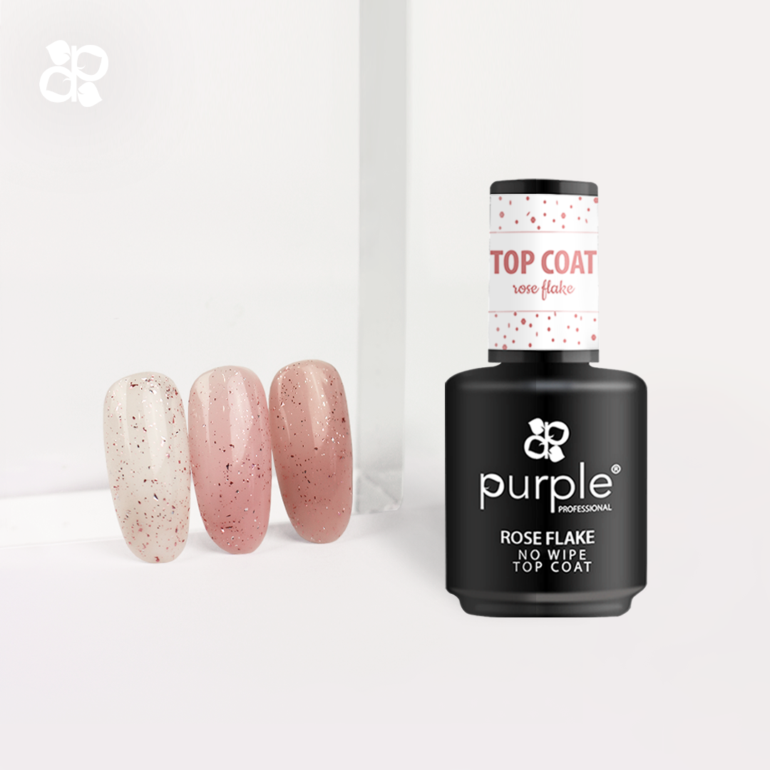 Rose Flake - Top Coat No Wipe Purple