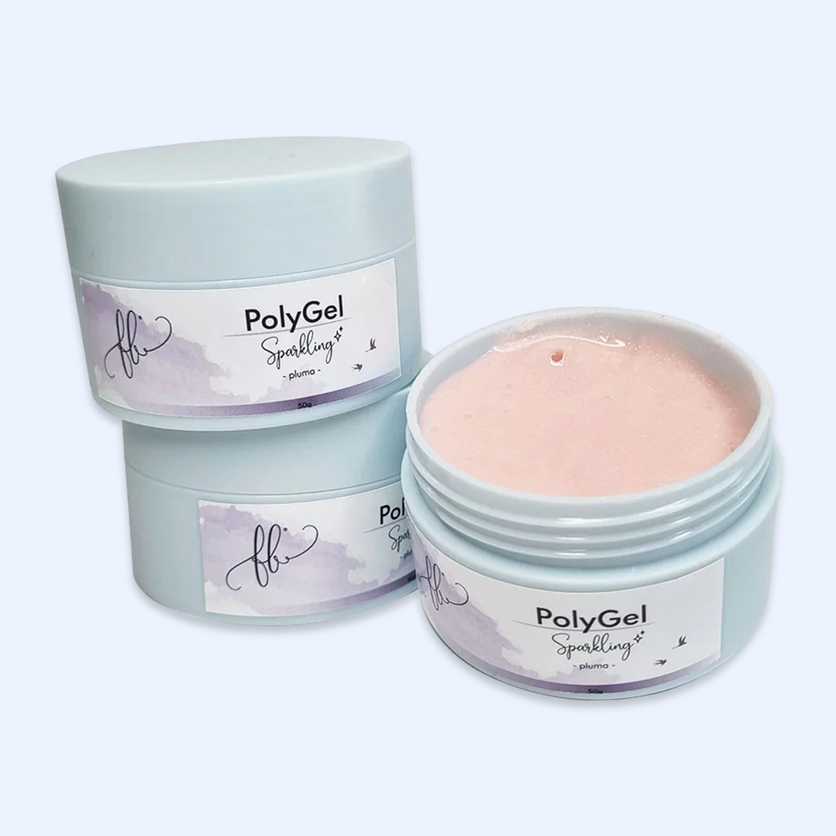 Polygel Sparkling 50g - Pluma