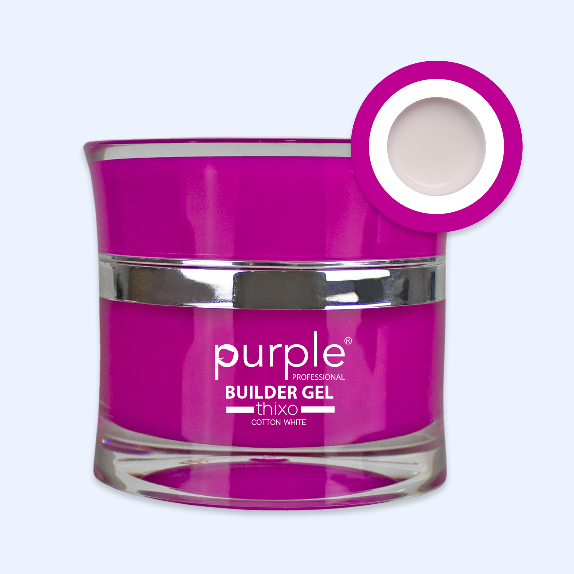 Gel Builder Thixo Cotton White - Purple