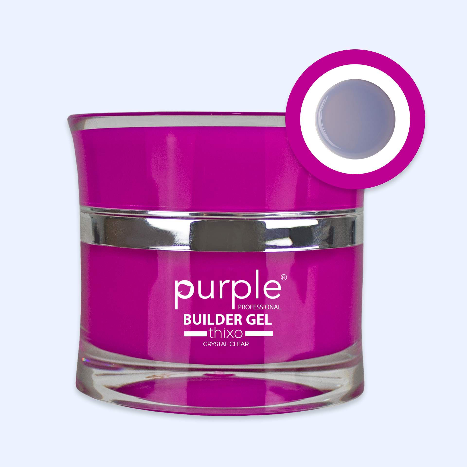 Gel Builder Thixo Crystal Clear - Purple