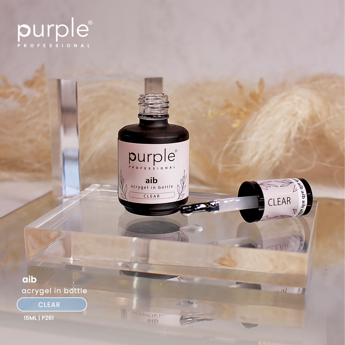 AIB - Acrygel in a Bottle Clear - Purple