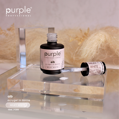 AIB - Acrygel in a Bottle Milky White - Purple