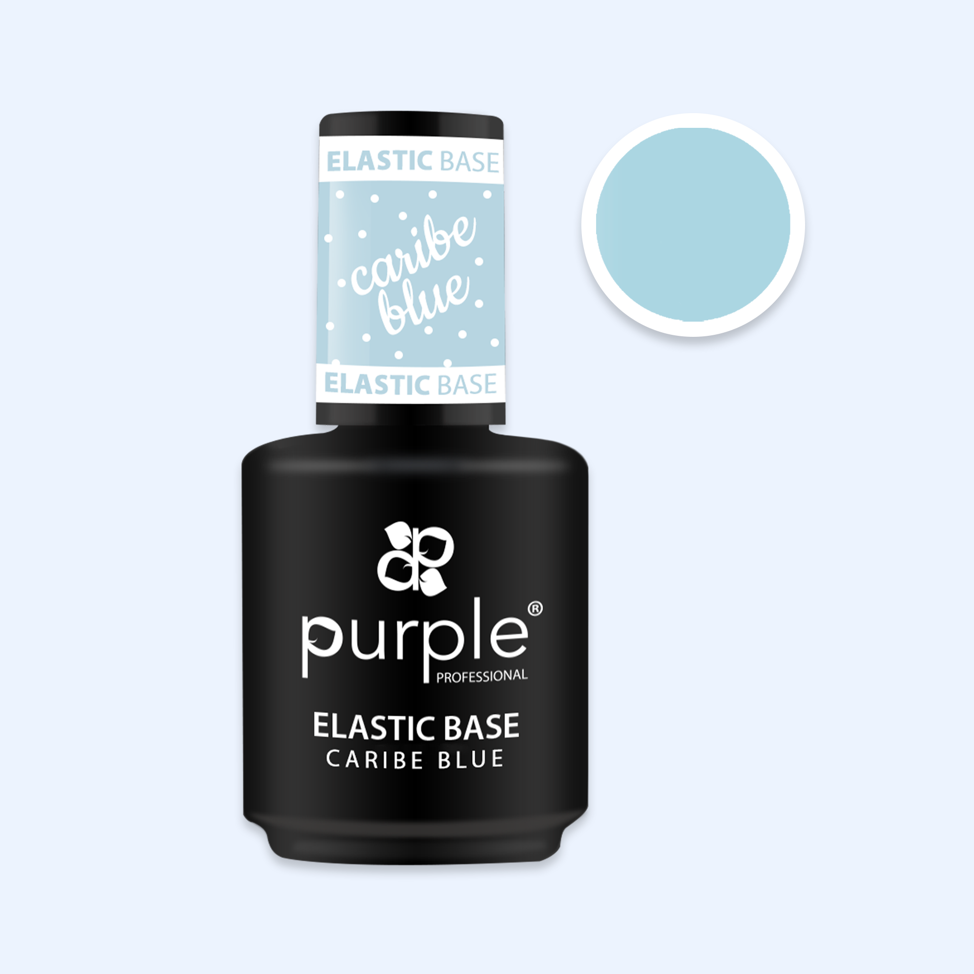 Elastic Base Purple - Caribe Blue