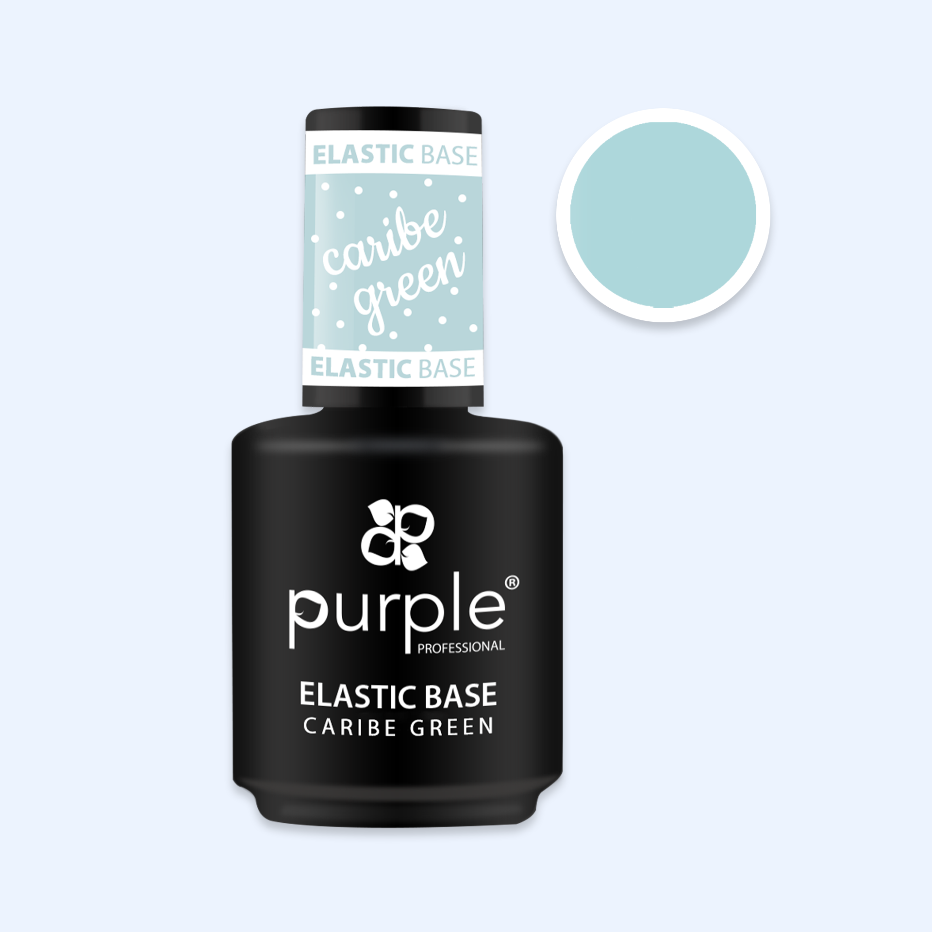 Elastic Base Purple - Caribe Green