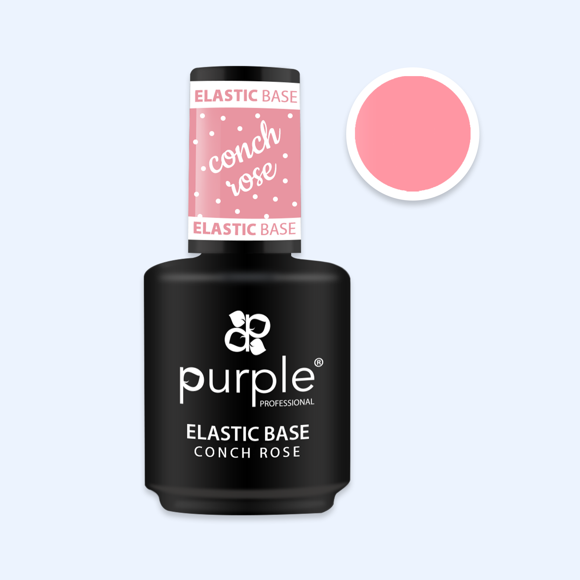 Elastic Base Purple - Conch Rose