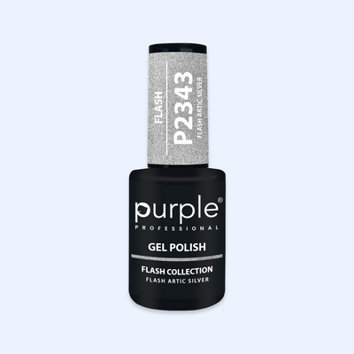 Verniz Gel Purple - Flash Artic Silver P2343