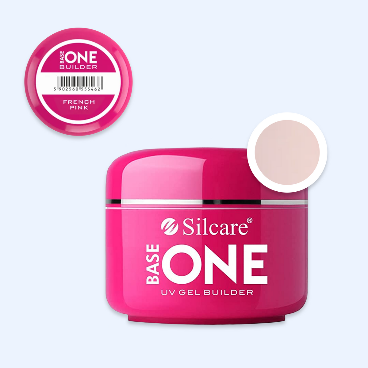 Gel Base One French Pink Leitoso Rosado - Silcare