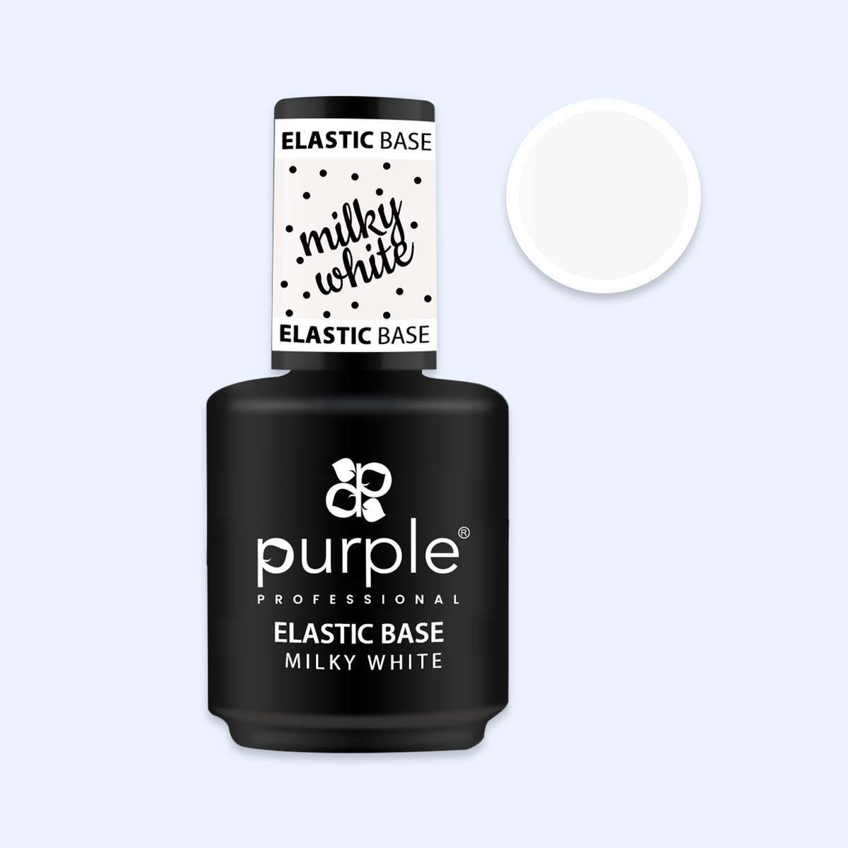 Elastic Base Purple - Milky White