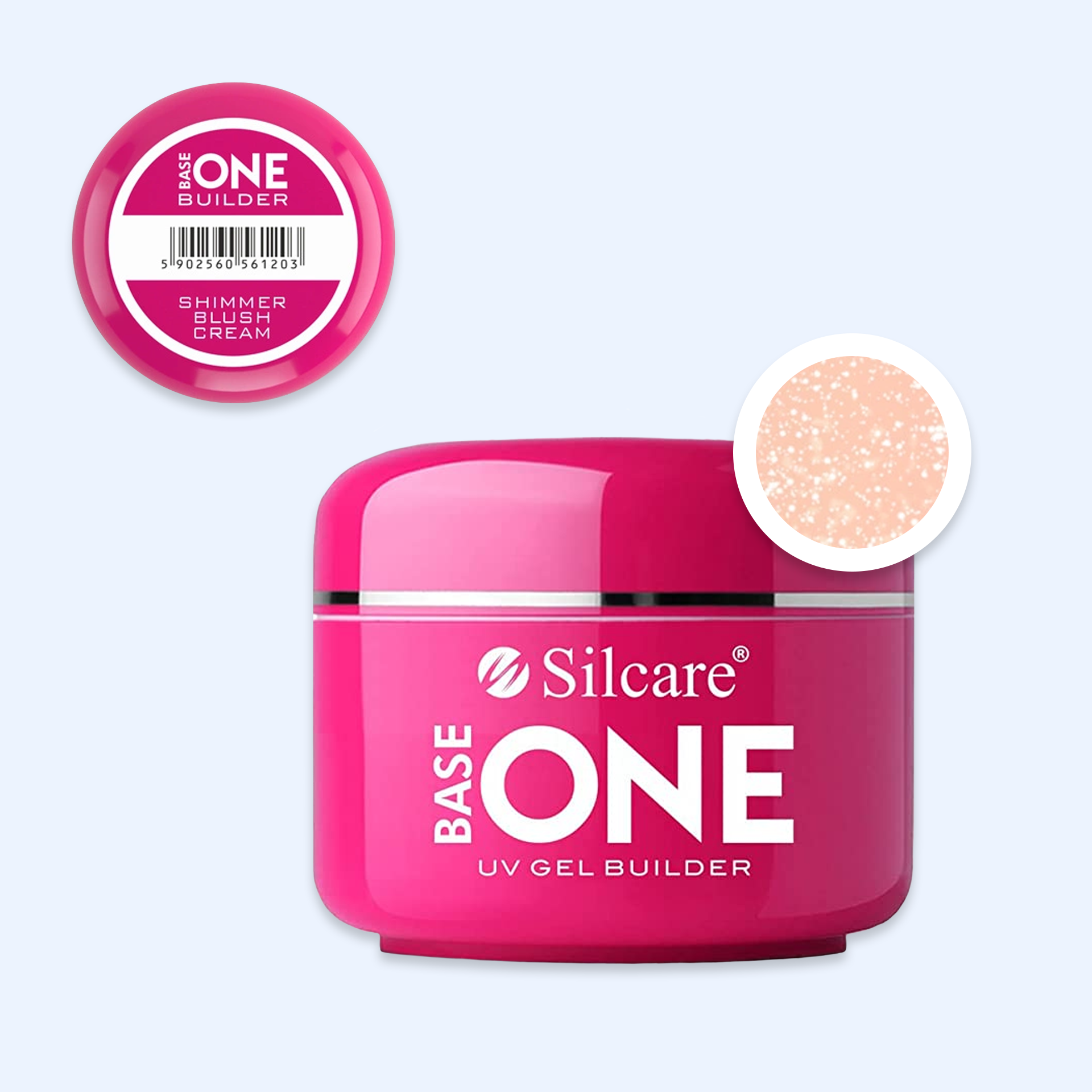 Base One Shimmer Blush Cream - Silcare