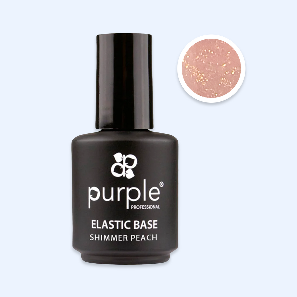 Elastic Base Purple - Shimmer Peach