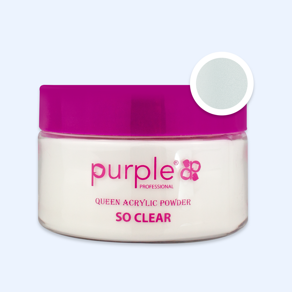 Queen Acrylic Powder So Clear - Purple