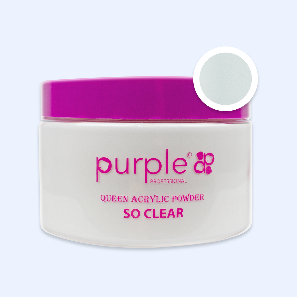 Queen Acrylic Powder So Clear - Purple