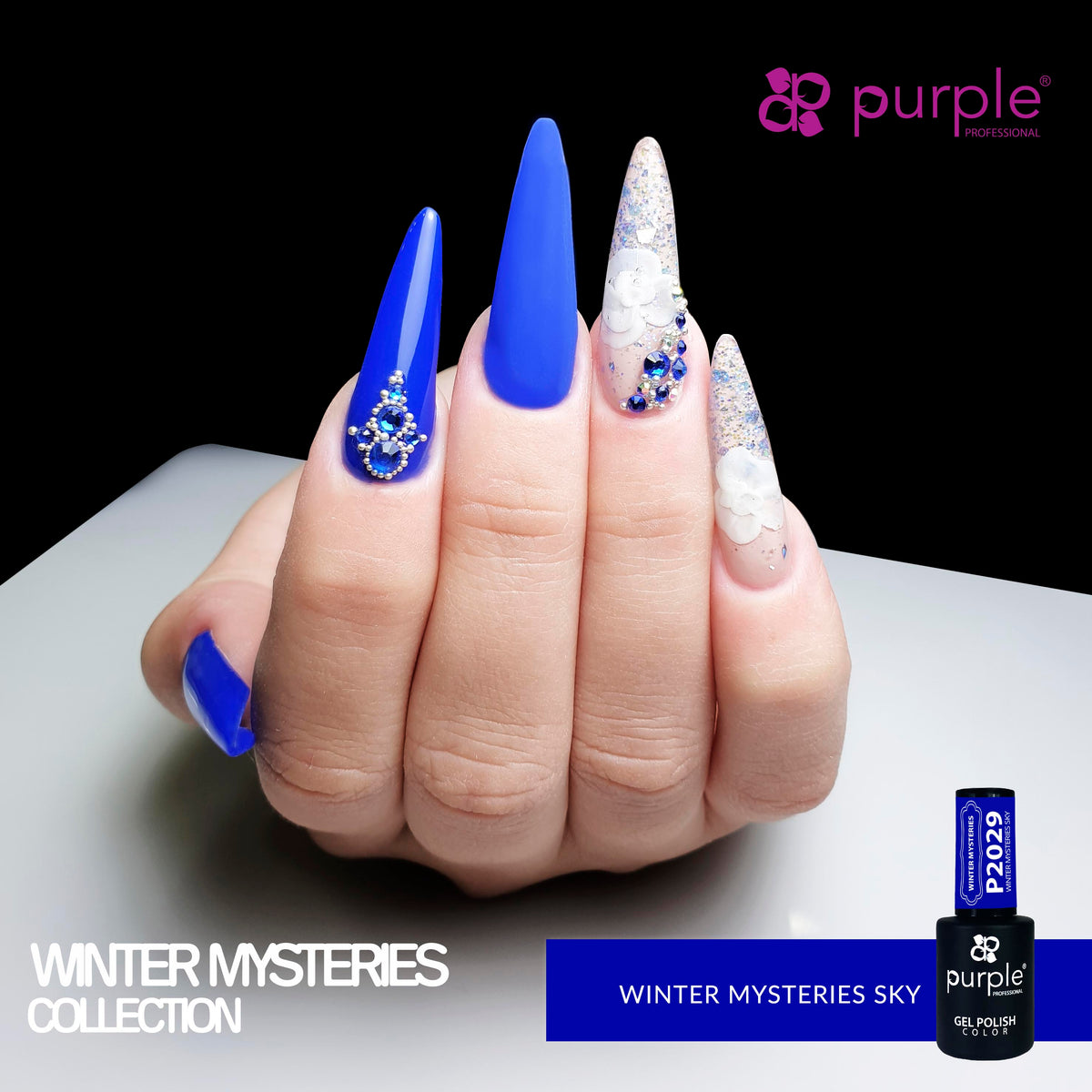 Verniz Gel Purple - Winter Mysteries Sky P2029