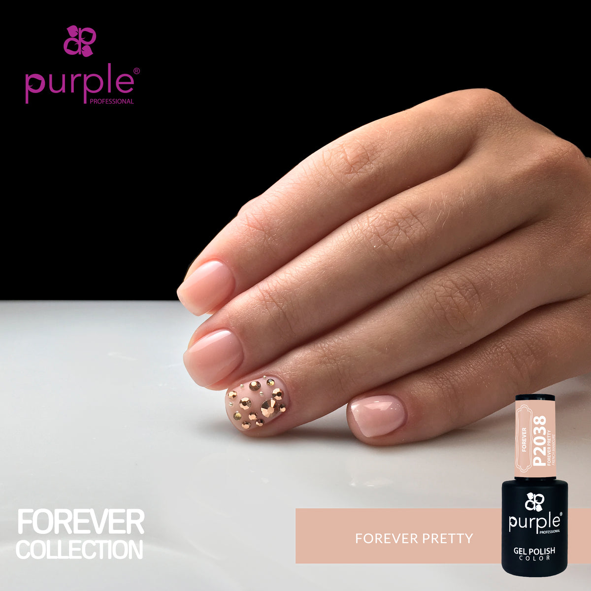 Verniz Gel Purple - Forever Pretty P2038